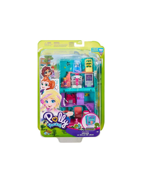 immagine-1-mattel-polly-pocket-mini-playset-divertimento-in-sala-giochi-ean-887961767452