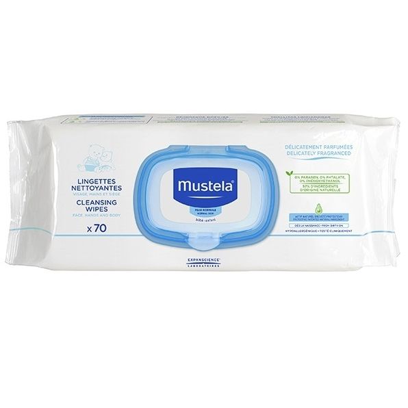 immagine-1-mustela-salviettine-detergenti-da-70-pz-ean-3504105030506
