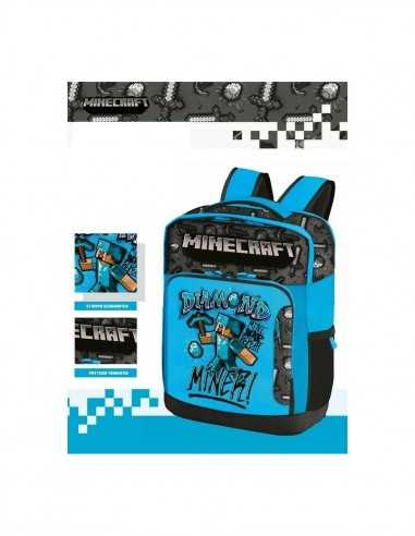 immagine-1-panini-minecraft-zaino-blu-versione-diamond-miner-ean-8058263095389