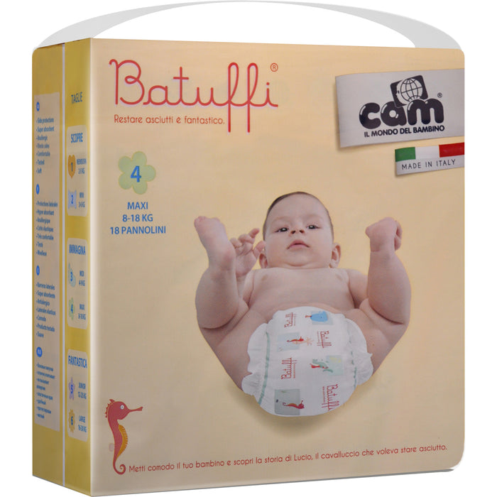 immagine-1-pannolini-cam-batuffi-maxi-8-18-kg-18pz-ean-8017223001341