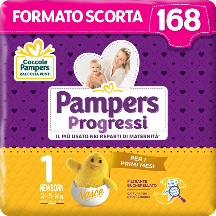 immagine-1-pannolini-pampers-newborn-progressi-formato-scorta-pannolini-2-5-kg-misura-1-168-pz-ean-8001480103665