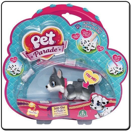 immagine-1-pet-parade-cagnolino-grigio-e-banco-con-collare-rosa-ean-8001444150773