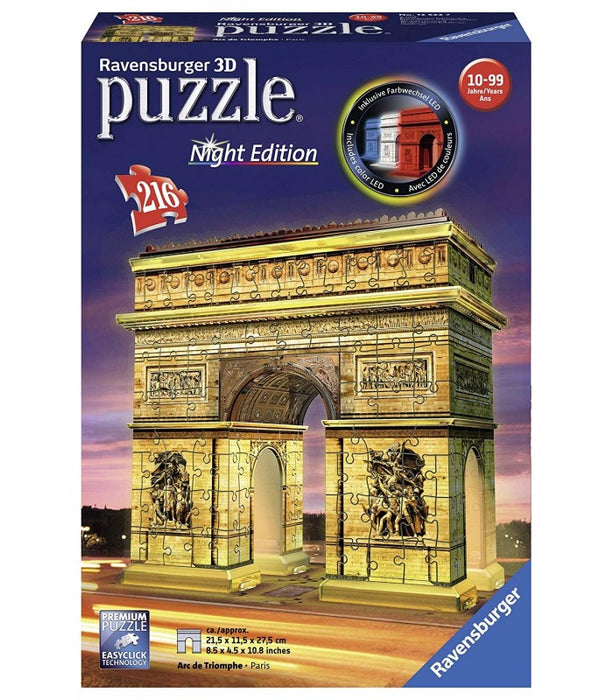 immagine-1-puzzle-3d-arco-di-trionfo-di-notte-216-pezzi-ean-4005556125227
