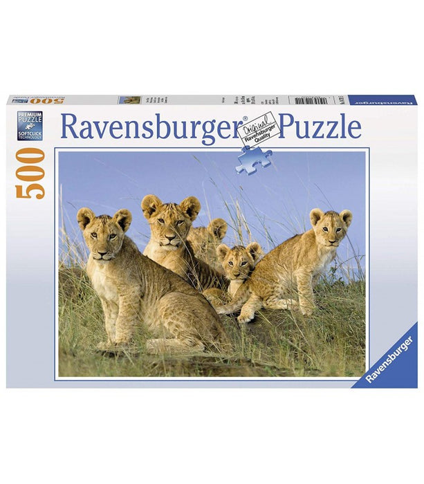 immagine-1-puzzle-cuccioli-di-leone-500-pezzi-ean-4005556147915