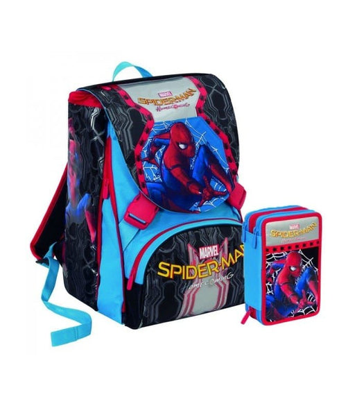 immagine-1-schoolpack-spider-man-homecoming-zaino-piu-astuccio-con-gadget-ean-8011410307315