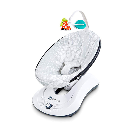immagine-1-sdraietta-a-dondolo-4moms-rockaroo-silver-plush-ean-0817980012196