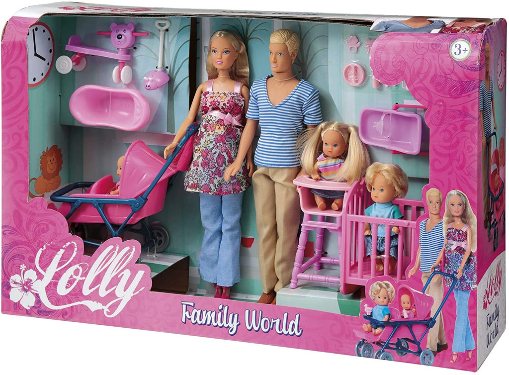Lolly Set Di Famiglia Di Bambole Per Bambina —