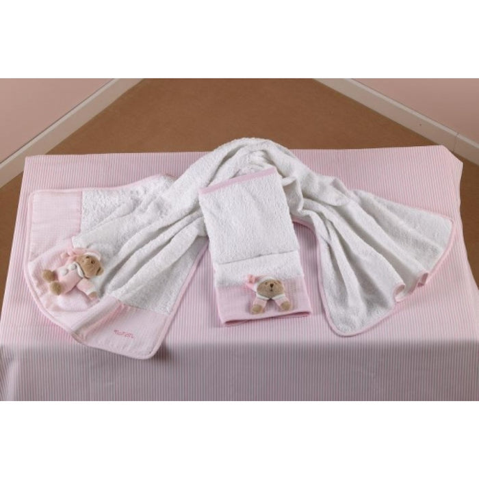 immagine-1-set-asciugamano-nanan-puccio-rosa-2-pz-ean-8033714299288
