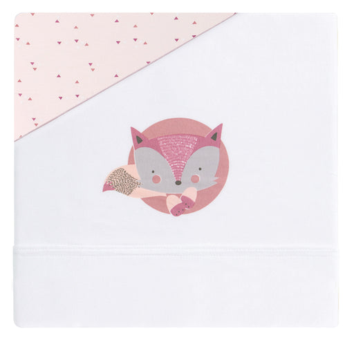 immagine-1-set-lenzuolino-culla-pirulos-fox-in-maglia-biancorosa-40-x-80-cm-ean-8499000832797