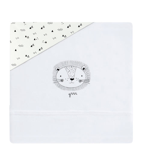 immagine-1-set-lenzuolino-culla-pirulos-leon-in-maglia-biancogrigio-40-x-80-cm-ean-8499000832780