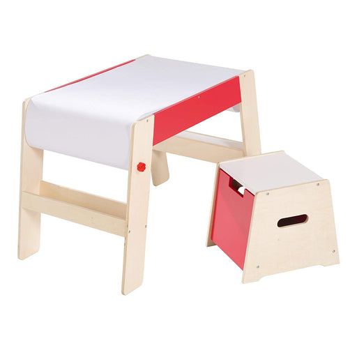 immagine-1-set-sgabello-e-tavolino-roba-bianco-e-rosso-ean-4005317289991