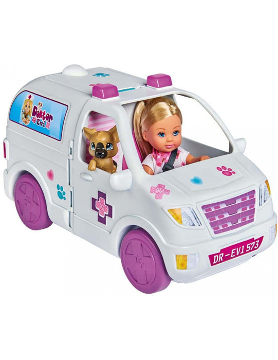 immagine-1-simbatoys-evi-love-bambola-doctor-con-ambulanza-veterinaria-2in1-ean-4006592054953