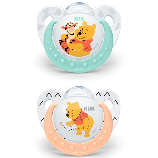 immagine-1-succhietti-nuk-silicone-0-6-m-winnie-the-pooh-verde-arancione-ean-4008600284673