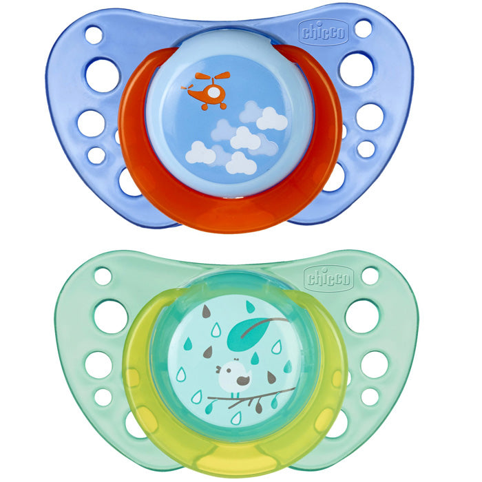 immagine-1-succhietto-chicco-physio-air-cauccia-2-pz-azzurro-verde-16-36m-ean-8058664058808