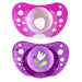 immagine-1-succhietto-chicco-physio-air-silicone-2-pz-rosa-viola-16-36m-ean-8058664058884