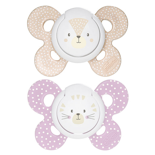 immagine-1-succhietto-chicco-physio-comfort-silicone-2pz-beige-rosa-6-16m-ean-8058664082513