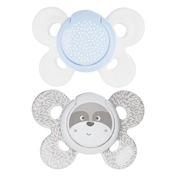 immagine-1-succhietto-chicco-physio-comfort-silicone-2pz-bianco-beige-0-6m-ean-8058664082506