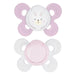immagine-1-succhietto-chicco-physio-comfort-silicone-2pz-rosa-bianco-0-6m-ean-8058664082490