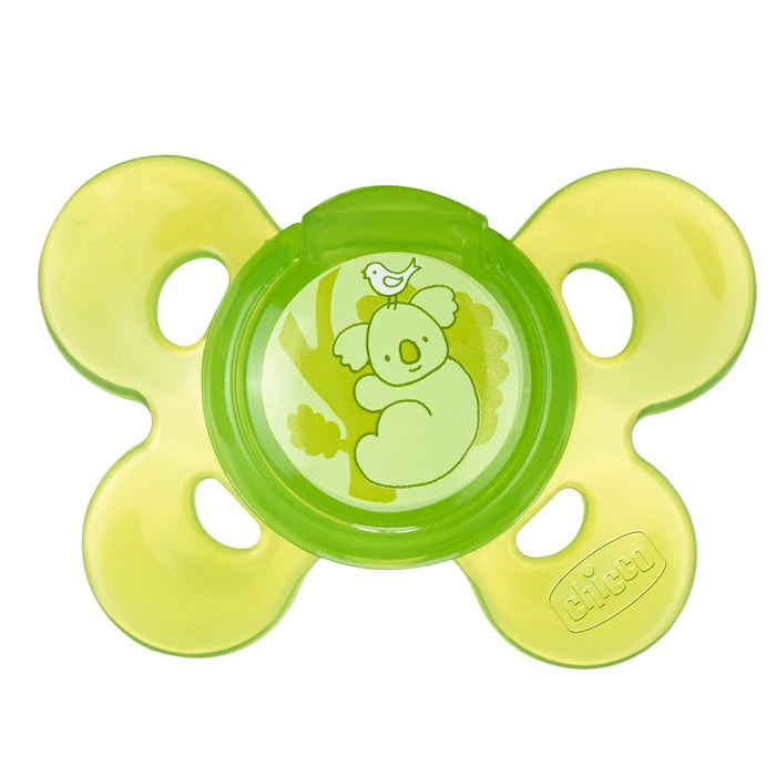 immagine-1-succhietto-chicco-physio-comfort-silicone-verde-16-36m-ean-8058664059072