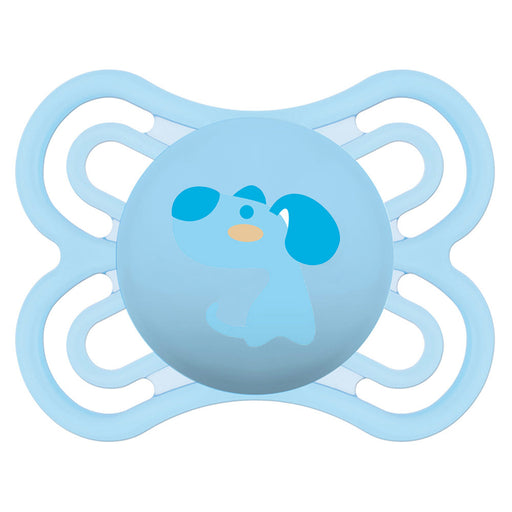 immagine-1-succhietto-mam-perfect-0m-silicone-cane-celeste-ean-9001616345432