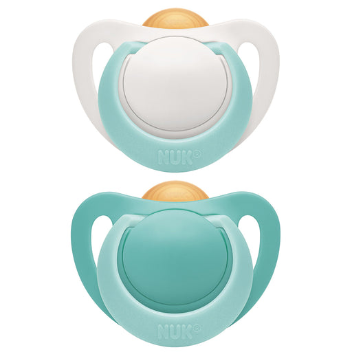 immagine-1-succhietto-nuk-genius-cauccia-2-pezzi-18-36-m-bianco-e-turchese-ean-4008600284482