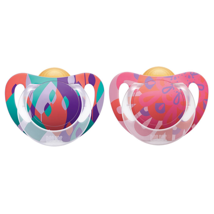 immagine-1-succhietto-nuk-genius-color-cauccia-2-pezzi-0-6-m-rosa-ean-4008600208488