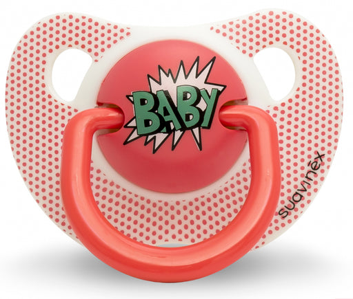 immagine-1-succhietto-suavinex-evolution-silicone-anatomico-arty-baby-0-6m-rosa-scuro-ean-8426420032414