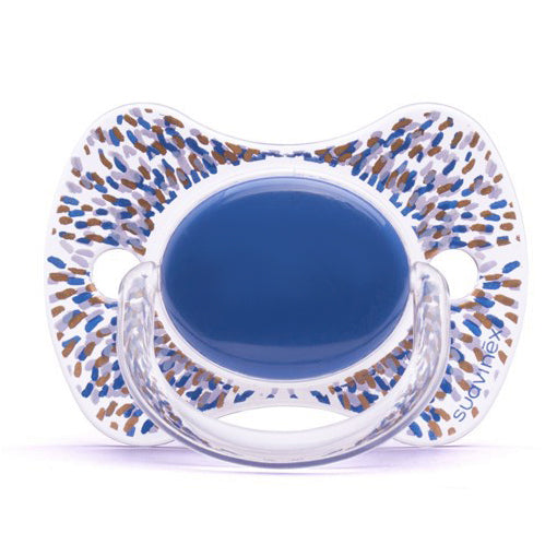 immagine-1-succhietto-suavinex-fisiologico-silicone-4m-haute-couture-blu-ean-8426420026024