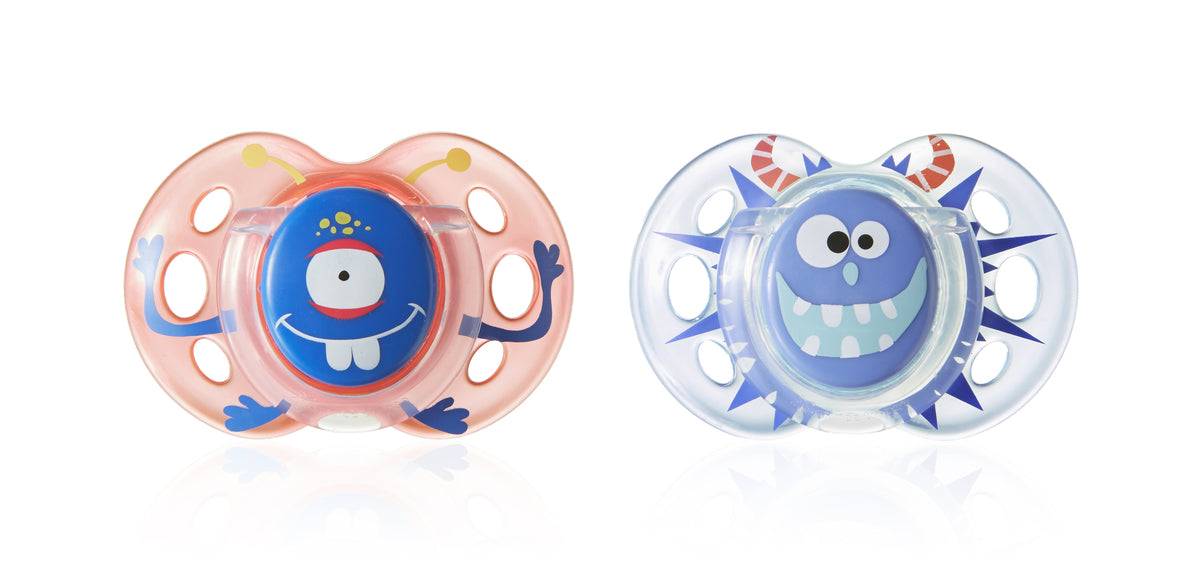 immagine-1-succhietto-tommee-tippee-2-pz-fun-style-18-36m-arancione-celeste-ean-5010415334053