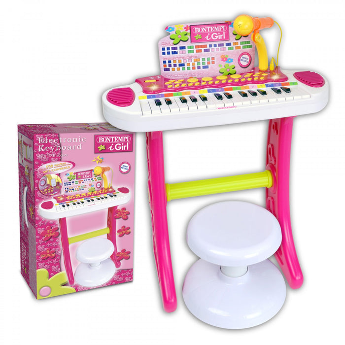 immagine-1-tastiera-elettronica-bontempi-31-tasti-igirl-rosa-ean-0047663336244