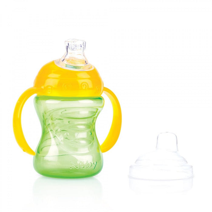 immagine-1-tazza-antigoccia-nuby-swirl-240ml-verde-giallo-ean-048526100521