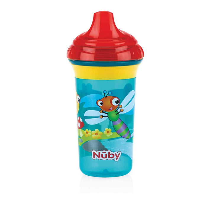 immagine-1-tazza-nuby-beccuccio-rigido-270ml-verde-acqua-arancione-ean-0048526103232