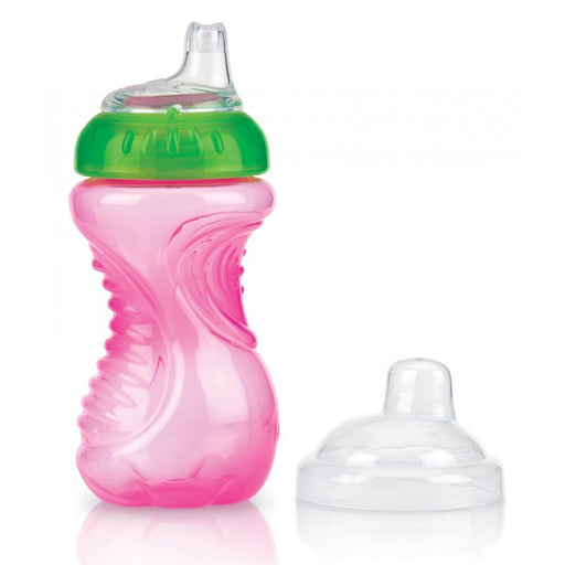 immagine-1-tazza-nuby-easy-grip-300ml-rosa-verde-ean-0048526096480