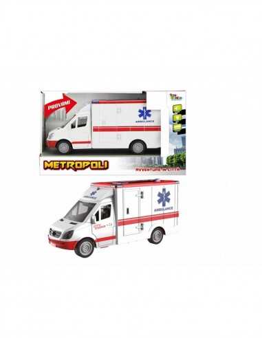 immagine-1-toys-garden-ambulanza-con-funzione-a-frizione-in-scala-1-16-con-luci-e-suoni-ean-8007632274351