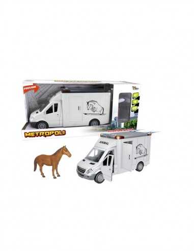 immagine-1-toys-garden-camion-trasporto-cavalli-con-luci-e-suoni-in-scala-1-16-ean-8007632275556