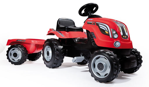 immagine-1-trattore-smoby-farmer-xl-rosso-con-rimorchio-ean-3032167101082
