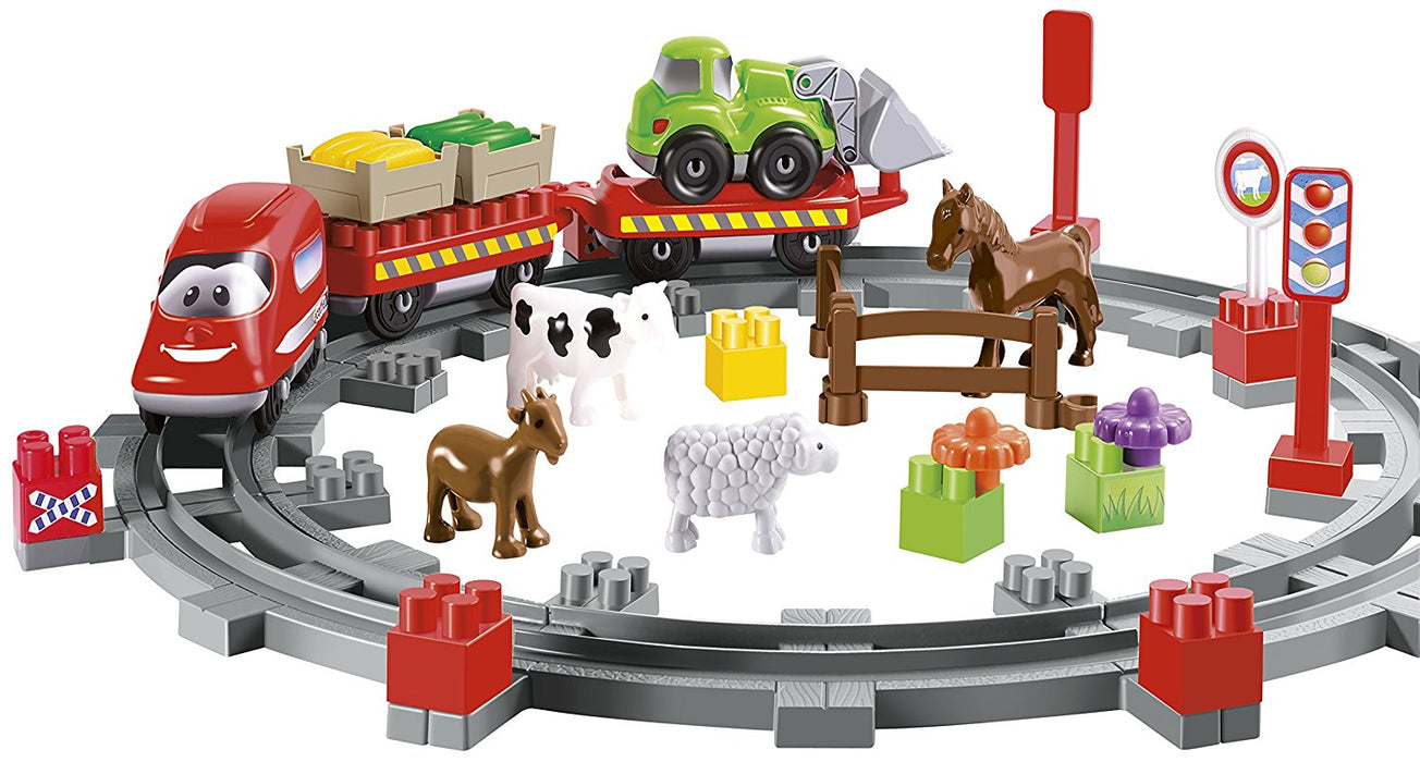 immagine-1-treno-country-con-veicolo-ecoiffier-abrick-ean-3280250030683