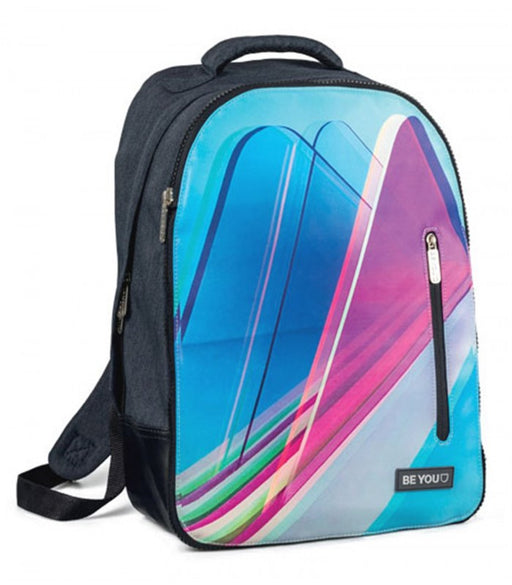 immagine-1-zaino-be-you-change-me-art-azzurro-con-onde-ean-8056379031048
