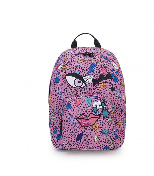 immagine-1-zaino-invicta-fantasy-ollie-face-pack-rosa-ean-8011410303683