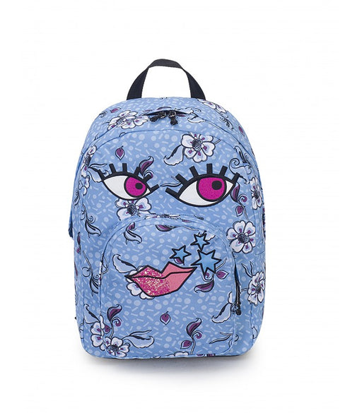 immagine-1-zaino-invicta-plain-ollie-face-pack-azzurro-ean-8011410303690