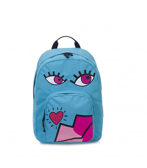 immagine-1-zaino-invicta-plain-ollie-face-pack-verde-smeraldo-ean-8011410303638