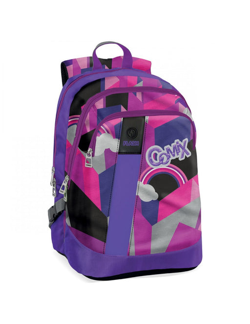 immagine-1-zaino-organizzato-comix-flash-fuxia-e-viola-ean-8009117995379