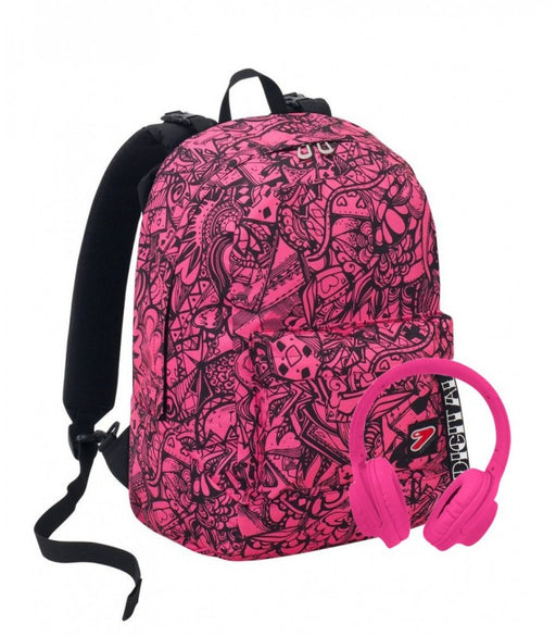 immagine-1-zaino-seven-the-double-digital-reversibile-fuxia-con-cuffie-ean-8011410303522