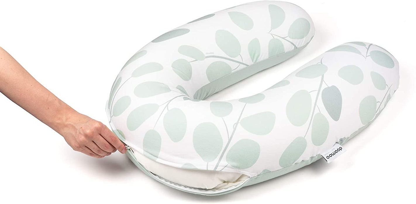 immagine-2-doomoo-doomoo-cuscino-allattamento-buddy-leaves-acqua-green-ean-5400653007954