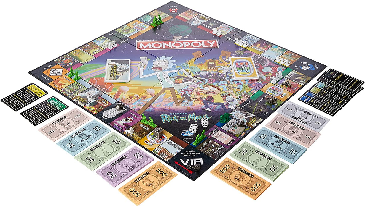 immagine-2-hasbro-rick-and-morty-monopoly-edizione-italiana-ean-5036905036504