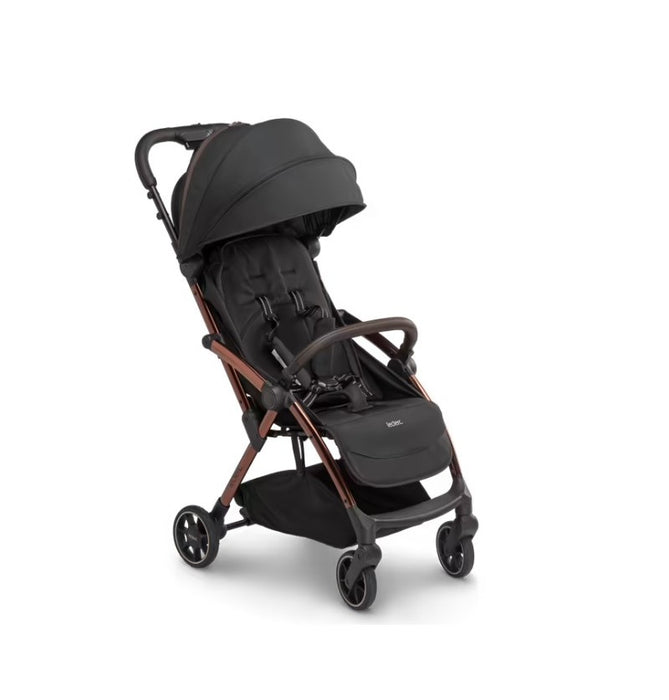 immagine-2-leclerc-baby-leclerc-baby-passeggino-leggero-influencer-nero-telaio-oro-rosa-omologato-22-kg-ean-7423632716782