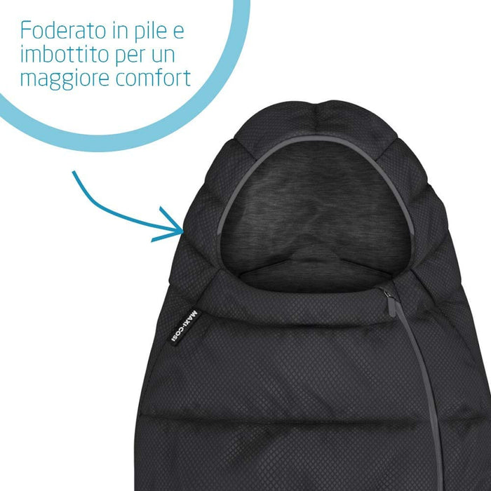 immagine-2-maxi-cosi-maxi-cosi-sacco-invernale-imbottito-per-ovetto-e-seggiolino-auto-nero