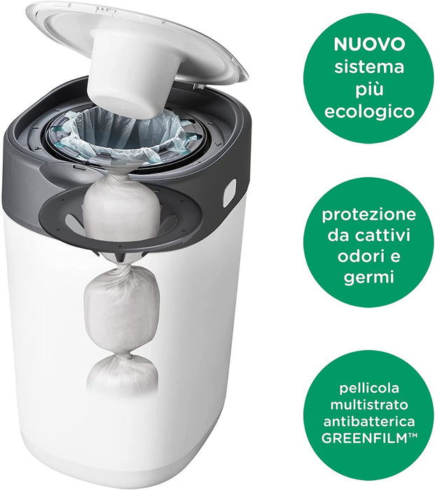 immagine-2-tommee-tippee-tommee-tippee-cartuccia-di-ricarica-twistclick-12-pezzi-green-ean-5010415520104