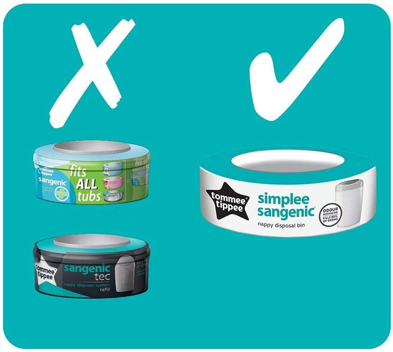 immagine-2-tommee-tippee-tommee-tippee-sangenic-simplee-sistema-di-smaltimento-pannolini-grigio-green-ean-5010415700315