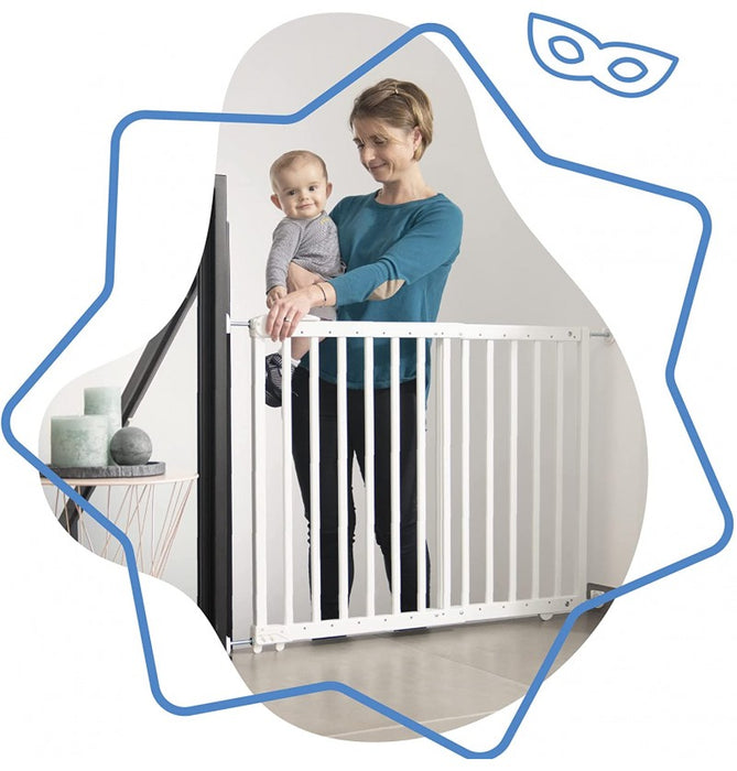 immagine-3-badabulle-badabulle-cancelletto-per-bambini-deco-pop-bianco-63-106-cm-ean-3661276164642